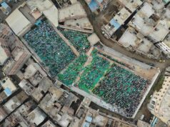 Aid el-Fitr à Lyon : la Grande Mosquée répond aux questions des musulmans de la diaspora Maghrébine en fin de Ramadan 2026 Musulmans maghrébins célébrant Aid el-Fitr à la Grande Mosquée de Lyon