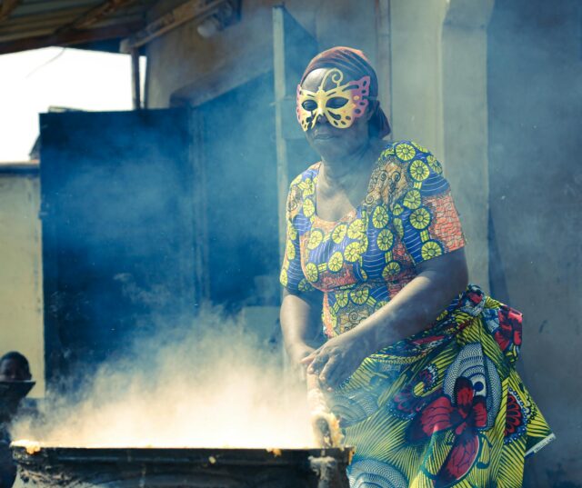 armed masqueraded kidnapping at muslim festival crowded marketplace with armed masked men kidnapping attendees during a muslim festival in nigeria