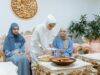 Recette Ramadan 2026 : 50 idées pour un repas gourmand de l’entrée au dessert Algerian, Tunisian, Moroccan families enjoying a festive Ramadan meal with various dishes
