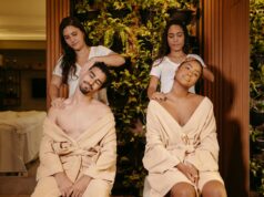 Le spa Alaena : un moment dédicacé pour vous et votre partenaire à la détente et au bien-être Couple dans un spa Alaena, se détendant et baignant dans une ambiance calme et luxueuse