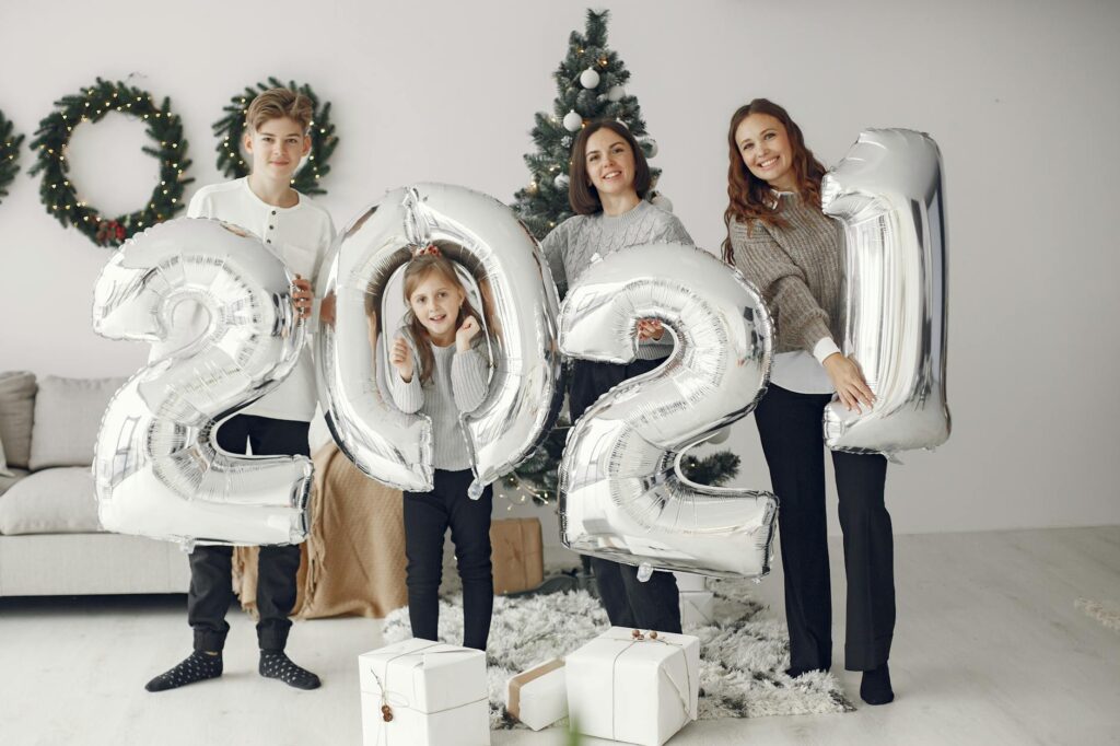 Berber family celebrating Yennayer New Year in France
