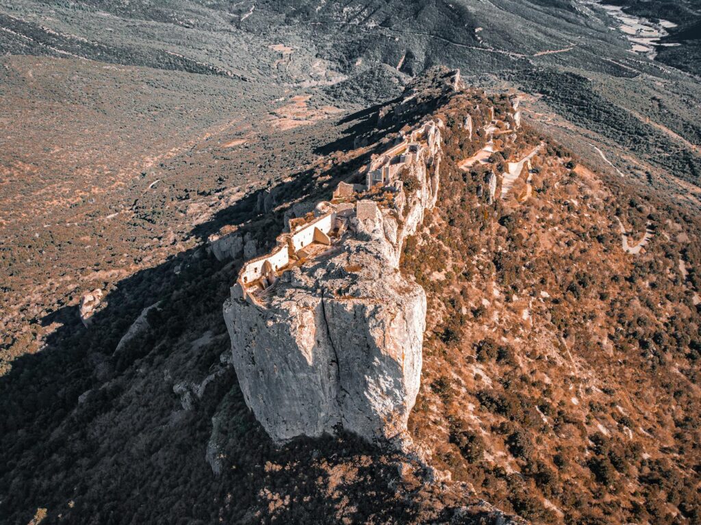 French castle in Rabat, Morocco, viewed from a garden