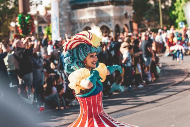 Maghrebin fashion Disneyland Paris Woman wearing Maghrebin-inspired fashion at Disneyland Paris