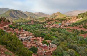 Découvrir la cuisine berbère dans l’Atlas : un voyage gastronomique au coeur du Maghreb Berber family enjoying a traditional meal in the Atlas Mountains