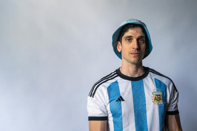 Achraf Hakimi en action pour l'équipe de Maroc à la Coupe du Monde 2022 en France