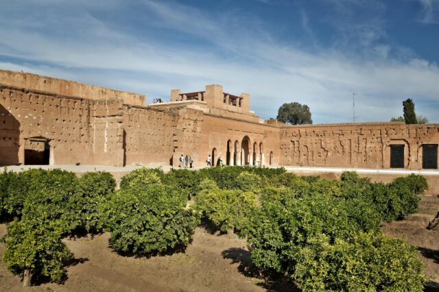 Moroccan family enjoying vacation in Marrakech