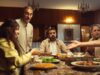 La cuisine du Maghreb : traditions et recettes à transmettre aux générations futures Famille maghrébine partageant un repas traditionnel de couscous à table extérieure
