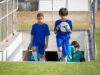 CAN U17 Maroc 26 : Focus et concentration en mode crescendo pour atteindre le sommet Young Moroccan soccer players training intensely for the CAN U17 final