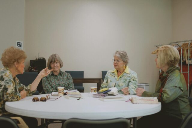 Women discussing reform of family law in Morocco, 2025