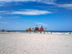 Les meilleures destinations de vacances en Algérie pour l’été 2026 Famille sur plage en vacances à Djerba, Algérie