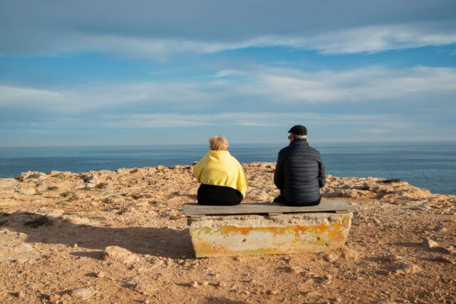 Happy retirement in Tunisia: elderly couple exploring local markets