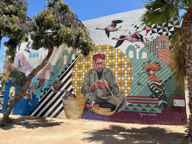 Taoufik Behi artist Taoufik Behi working on traditional Tunisian art