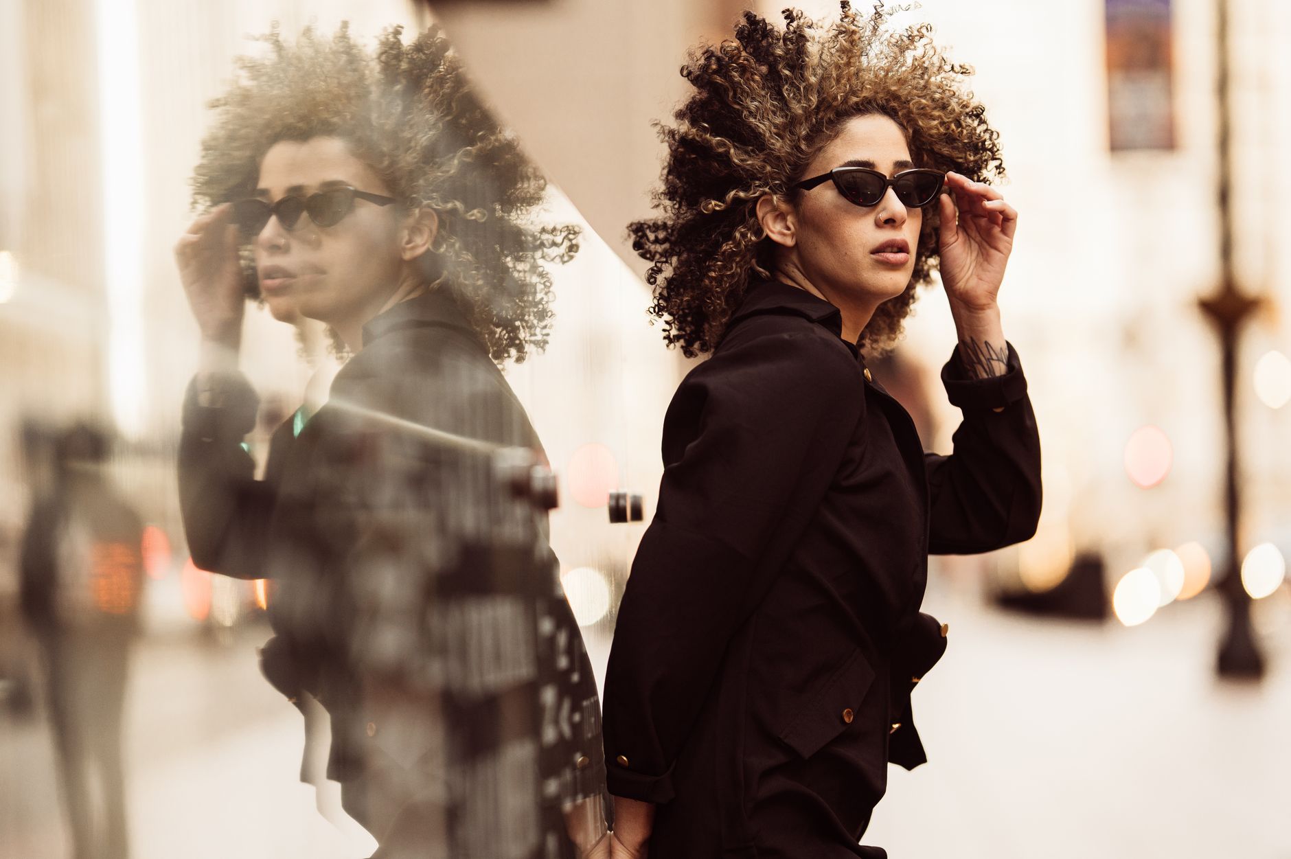 Imaan Hammam, Moroccan supermodel, on the Vogue World runway in Milan