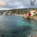 Le retrait Carole Bouquet sur l’île Noire de la Mer Méditerranée entre la Tunisie et la Sicile