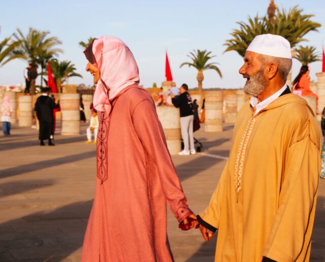 Moroccan couple in France sharing their emotions about the France-Morocco meeting
