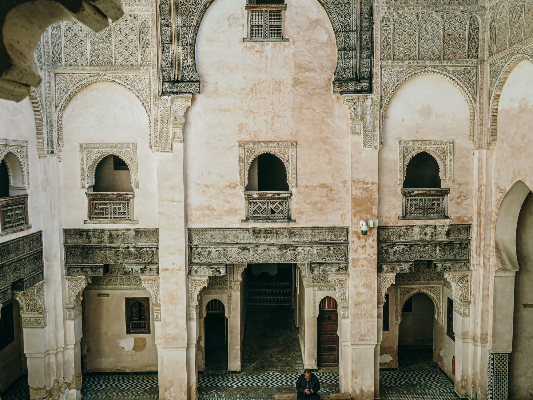 Jewish Museum Fes interior featuring Moroccan artifacts and traditional Jewish texts