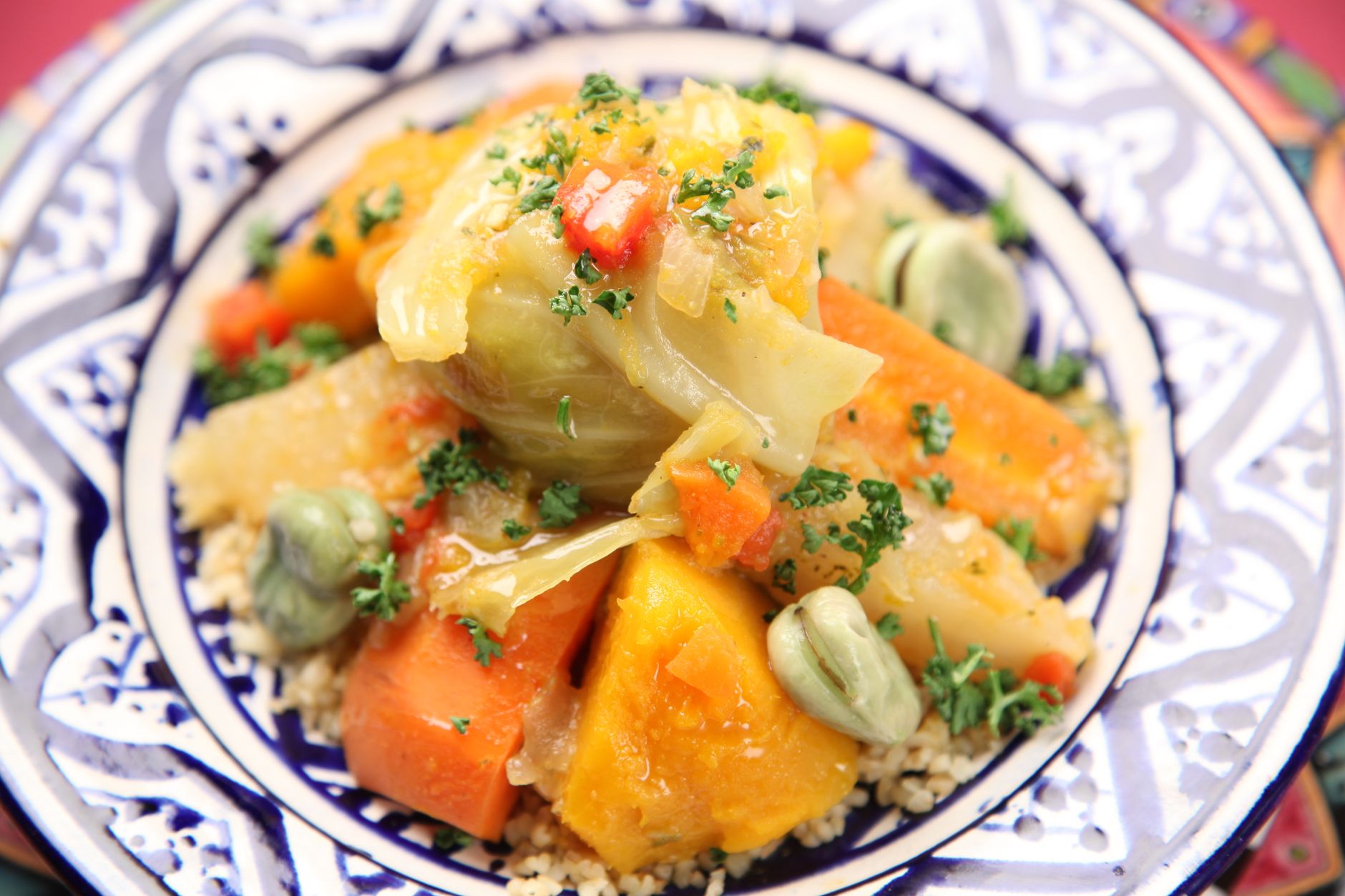 Algerian couscous dish served at an international fair in Rome