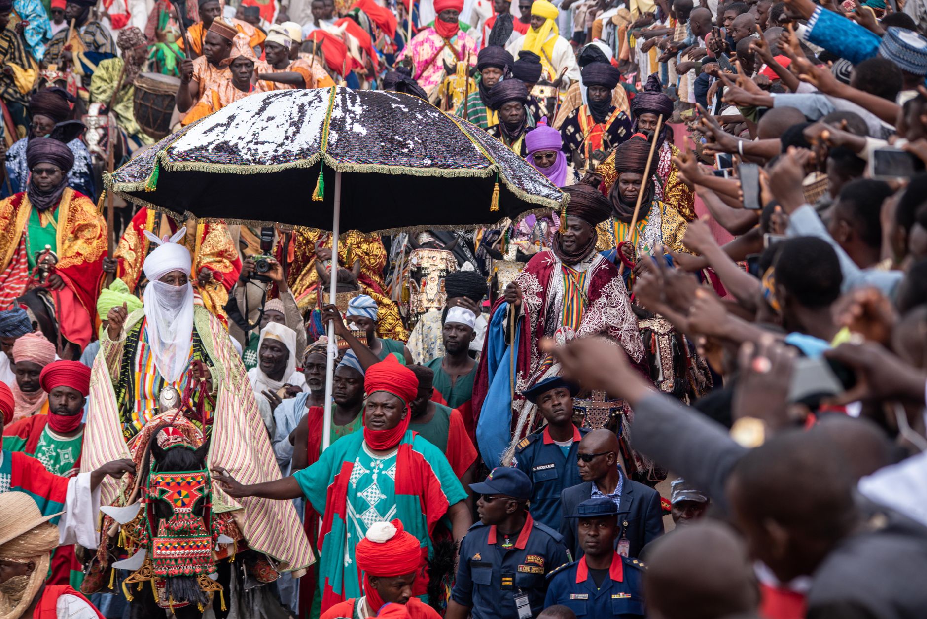 Crowd at the Fes Culture Soufie Festival enjoying traditional music and poetry