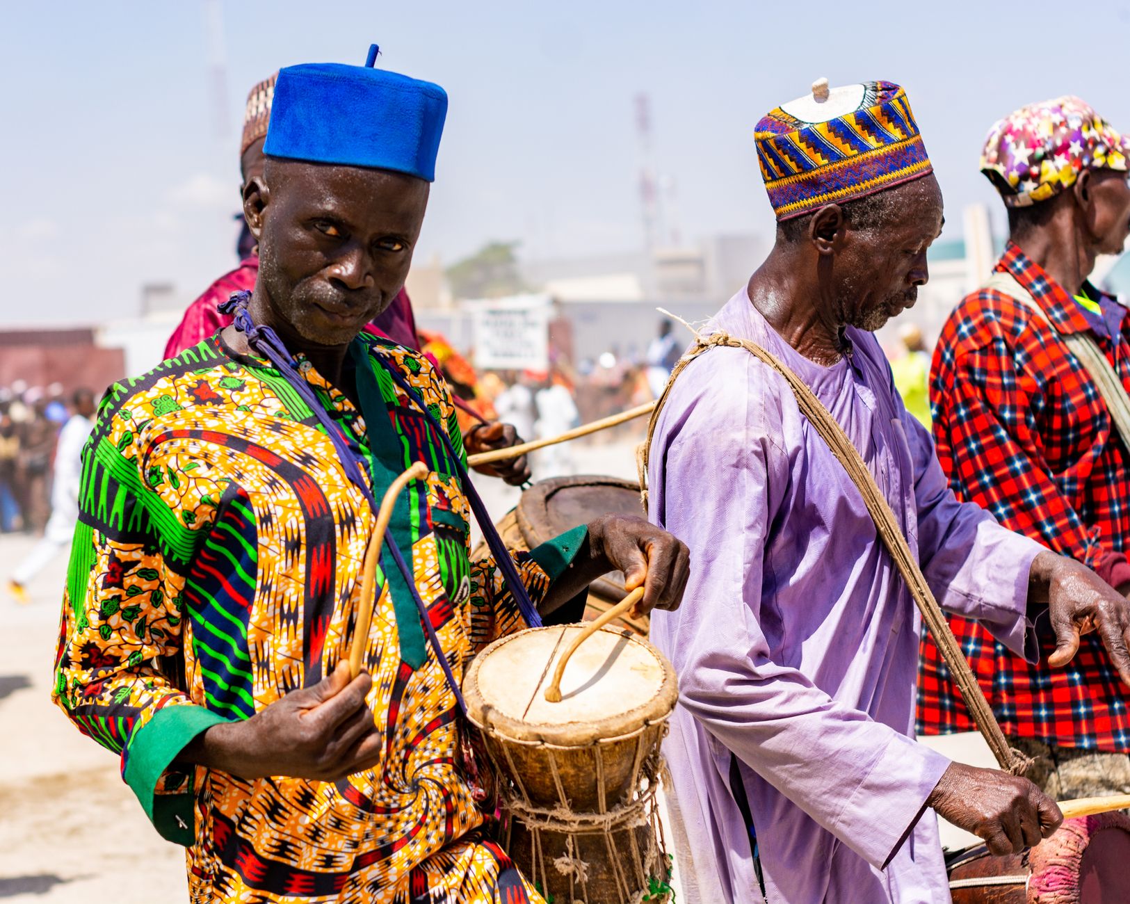 Artists performing at the Festival d'Assilah in Morocco